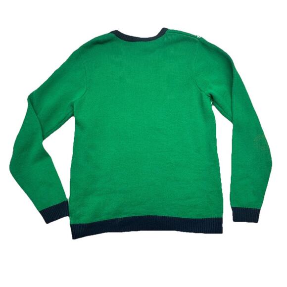 Joy Sweaters Ugly Christmas Sweater Adult L Green Knit Holiday Unicorn Candy - Picture 7 of 7